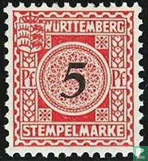 Cijfer in cirkel met schild (Württemberg) (0,05)
