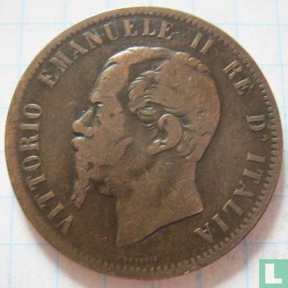 Italy 10 centesimi 1862 (M) - Image 2