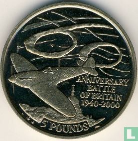 Gibraltar 5 pounds 2000 "60th anniversary Battle of Britain" - Afbeelding 2