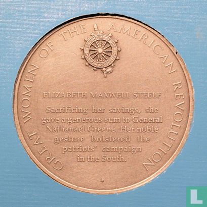 USA  Great Women of the American Revolution Medal - Elizabeth Maxwell Steele  1975 - Image 1
