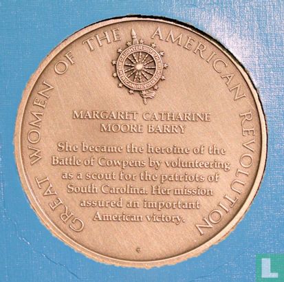 USA  Great Women of the American Revolution Medal - Margaret Catharine Moore Barry  1975 - Image 1