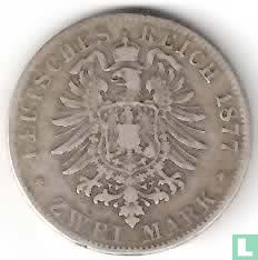Hessen-Darmstadt 2 mark 1877 - Afbeelding 1