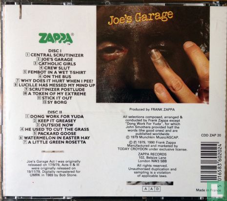 Joe's Garage Acts I, II & III - Image 2