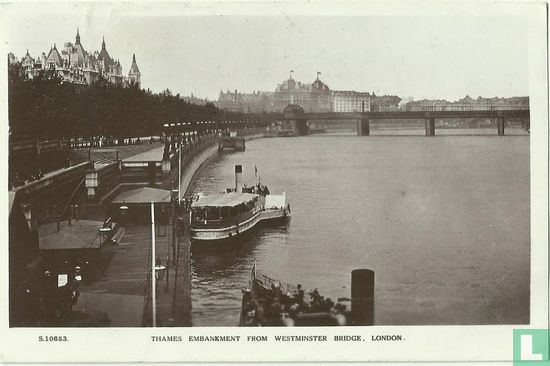 Thames Embankment from Westminster Bridge, London