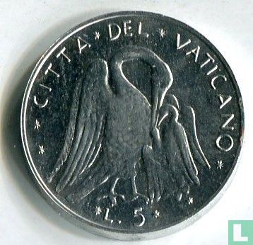 Vaticaan 5 lire 1972 - Afbeelding 2