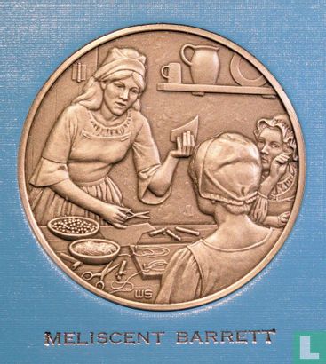 USA  Great Women of the American Revolution Medal - Meliscent Barrett  1975 - Afbeelding 2
