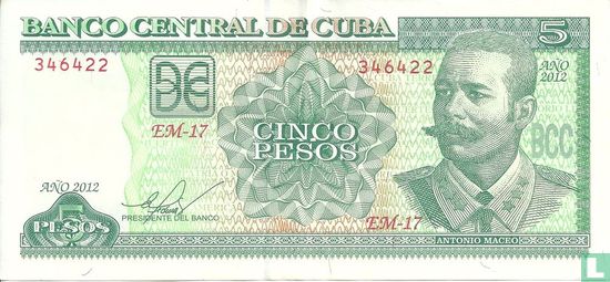 Cuba 5 Pesos 2012 - Afbeelding 1