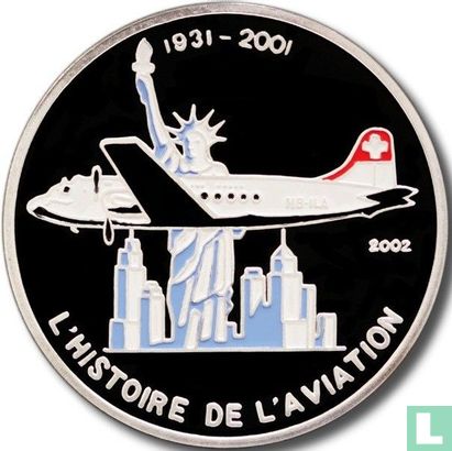 Togo 1000 francs 2002 (PROOF) "Douglas DC-4" - Image 1