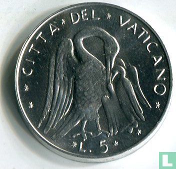 Vatican 5 lire 1976 - Image 2