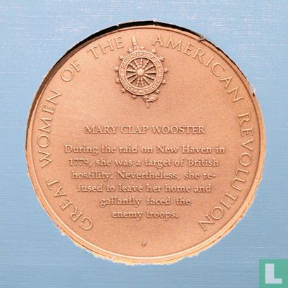 USA  Great Women of the American Revolution Medal - Mary Clap Wooster  1975 - Afbeelding 1