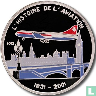 Togo 1000 francs 2002 (PROOF) "Caravelle SE-210" - Afbeelding 1