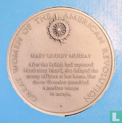 USA  Great Women of the American Revolution Medal - Mary Lindley Murray  1975 - Image 1