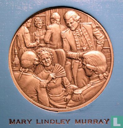 USA  Great Women of the American Revolution Medal - Mary Lindley Murray  1975 - Image 2