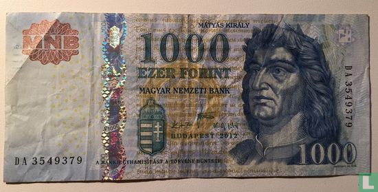 Hongarije 1.000 Forint 2012 - Afbeelding 1