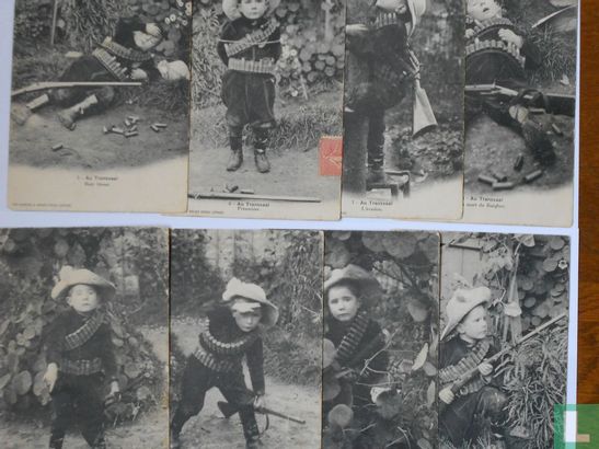 FRANCE  -1906 CPA enfants guerre des boers - Afbeelding 1