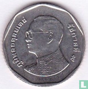 Thailand 5 baht 2013 (BE2556) - Afbeelding 2