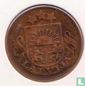 Letland 5 santimi 1922 (zonder muntteken) - Afbeelding 2