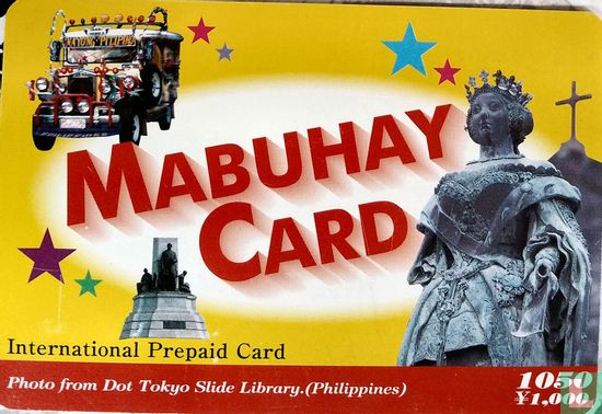 International Prepaid Card Mabuhay card - Afbeelding 1