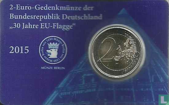 Allemagne 2 euro 2015 (coincard - A) "30th anniversary of the European Union flag" - Image 2