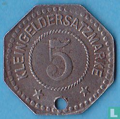 Flensburg 5 pfennig 1917 - Afbeelding 2