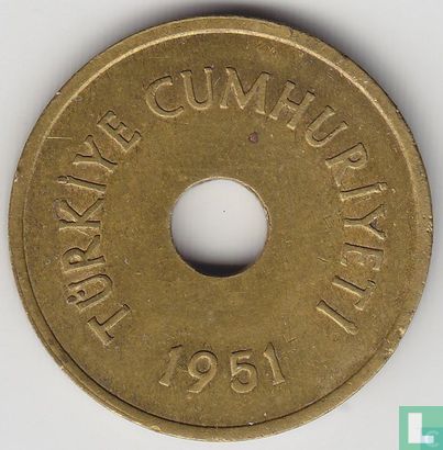 Turkije 2½ kurus 1951 - Afbeelding 1