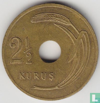 Turkije 2½ kurus 1951 - Afbeelding 2