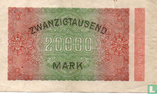 Duitsland 20.000 Mark 1923 (P.85a-Ros.84b) - Afbeelding 2