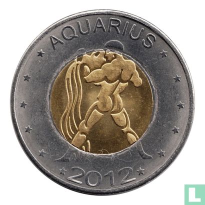 Somaliland 10 shillings 2012 (bimetaal) "Aquarius" - Afbeelding 1