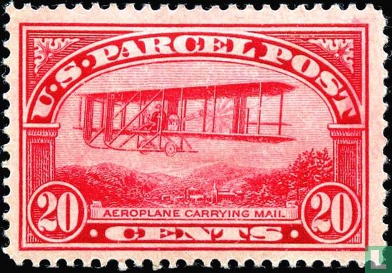Aeroplane carrying mail