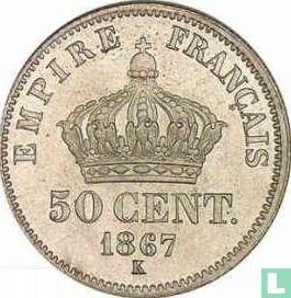 Frankrijk 50 centimes 1867 (K) - Afbeelding 1