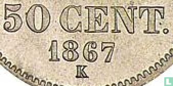Frankrijk 50 centimes 1867 (K) - Afbeelding 3