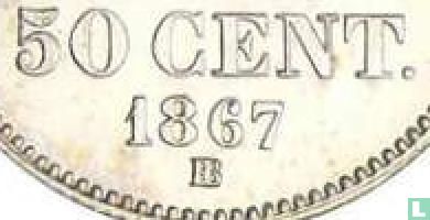 Frankrijk 50 centimes 1867 (BB) - Afbeelding 3