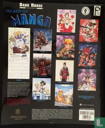 Dark Horse Presents the Best of Manga 2000 Calendar - Afbeelding 2