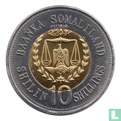 Somaliland 10 shillings 2012 "Rabbit" - Afbeelding 2