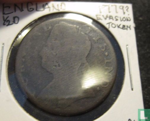 Great Britain ½ Penny "Evasion" Token - Bonny Cornwallis  1779 - Bild 2