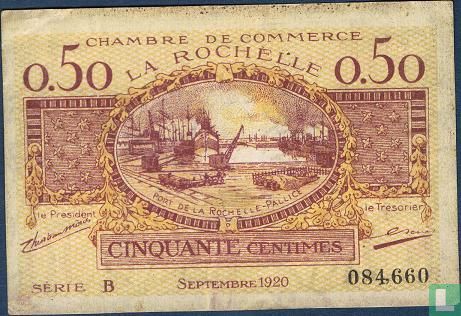 Chambre de commerce de La Rochelle 50 centimes - Image 1