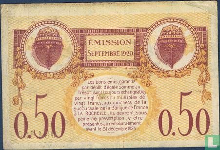 La Rochelle Chamber of Commerce 50 centimes - Image 2