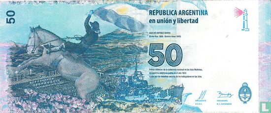 Argentinien 50 Pesos  - Bild 2