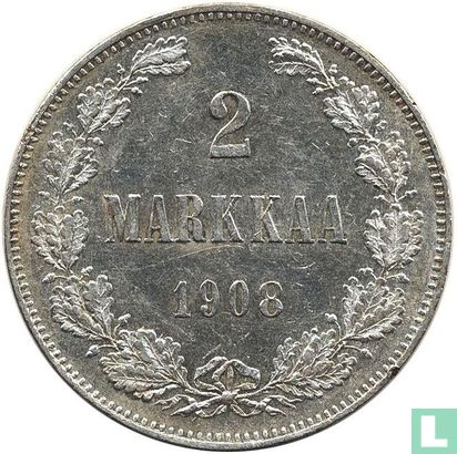 Finlande 2 markkaa 1908 - Image 1