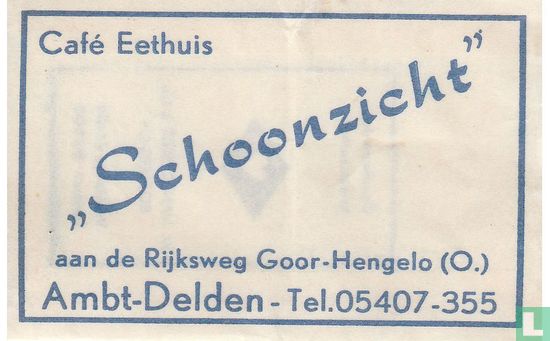 Café eethuis "Schoonzicht" - Image 1