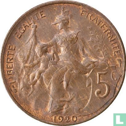 France 5 centimes 1920 (type 1) - Image 1