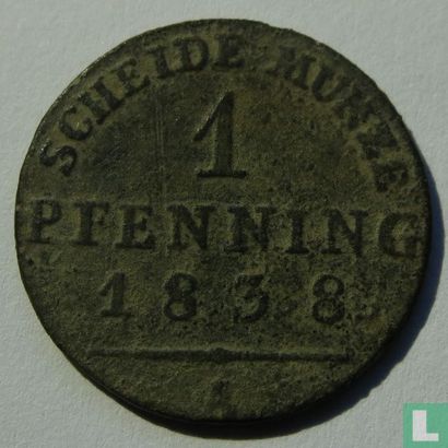 Pruisen 1 pfenning 1838 (A) - Afbeelding 1