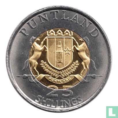 Puntland 25 shillings 2015 "African Golden" - Afbeelding 2