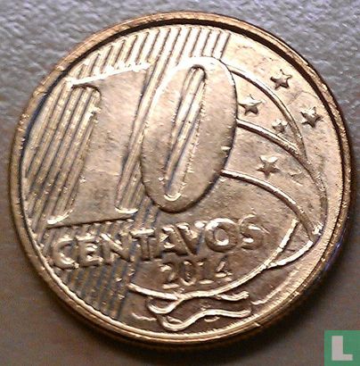 Brazilië 10 centavos 2014 - Afbeelding 1