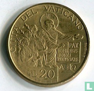 Vatikan 20 Lire 1997 - Bild 2