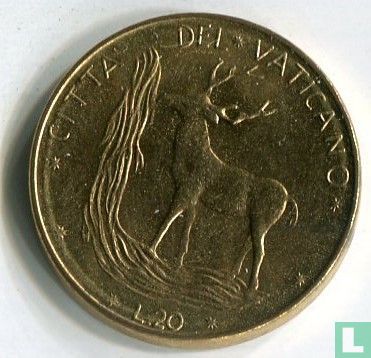 Vatican 20 lire 1977 - Image 2