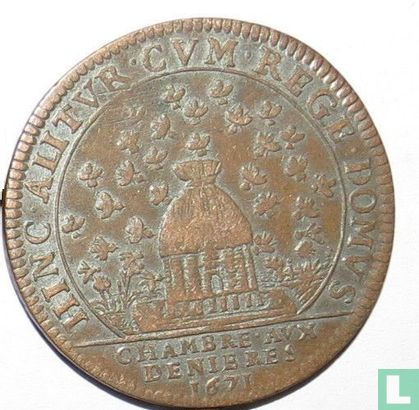 France  Hinc alitur cum rege domus  1671 - Afbeelding 1