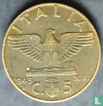 Italy 5 centesimi 1943 - Image 1