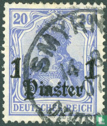 Germania with overprint