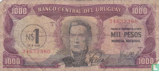 Uruguay 1 Nuevos Pesos - Image 1